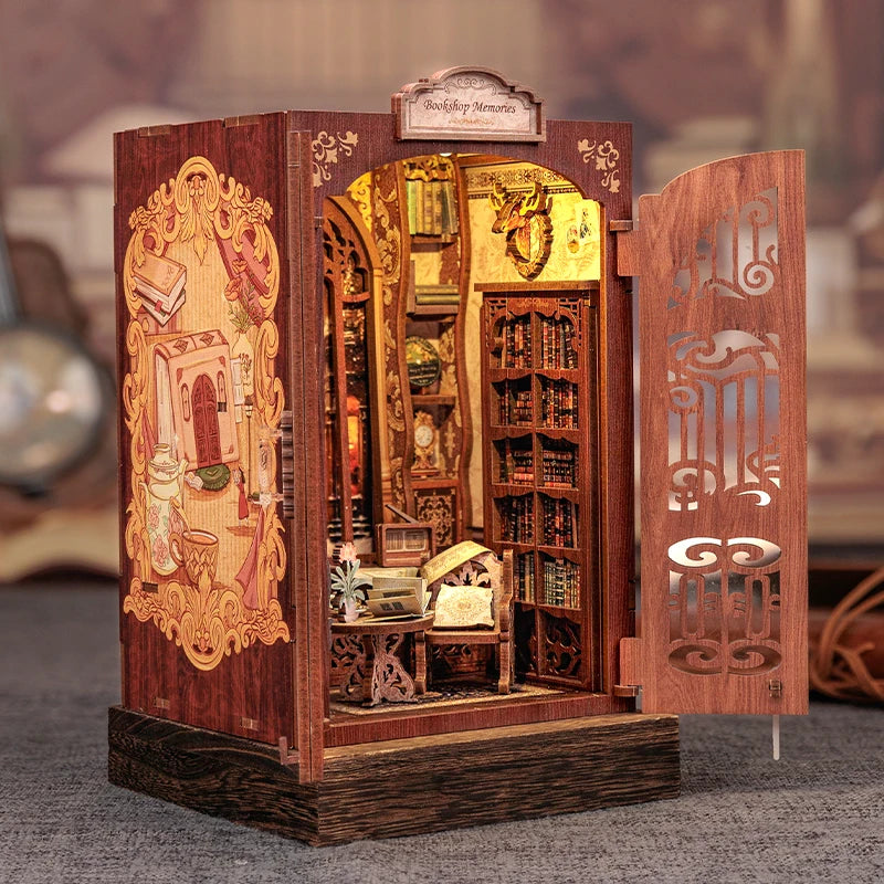 Tiny Tales Bookshop – DIY Wooden Dollhouse Kit - Zoomster Zoomster