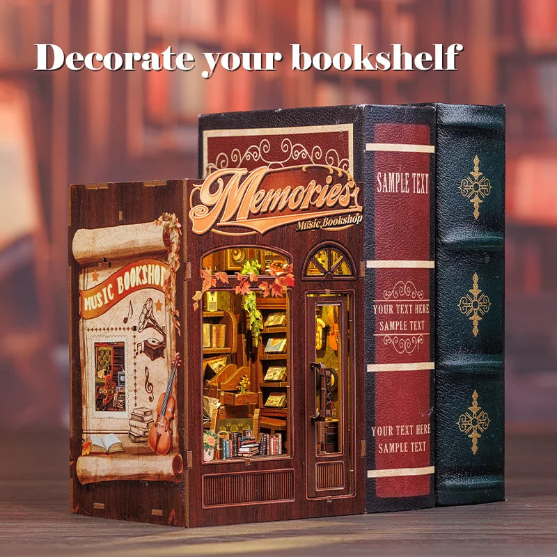 Tiny Tales Bookshop – DIY Wooden Dollhouse Kit - Zoomster Zoomster