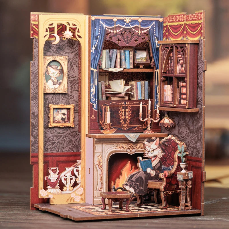 Tiny Tales Bookshop – DIY Wooden Dollhouse Kit - Zoomster Zoomster